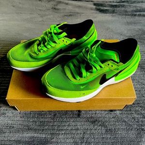 Nike Waffle 1 - Grinch Color way- Neon Green- Kids Size 6